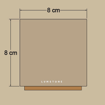 COMPACT - Cubo de ónix 8x8x8cm
