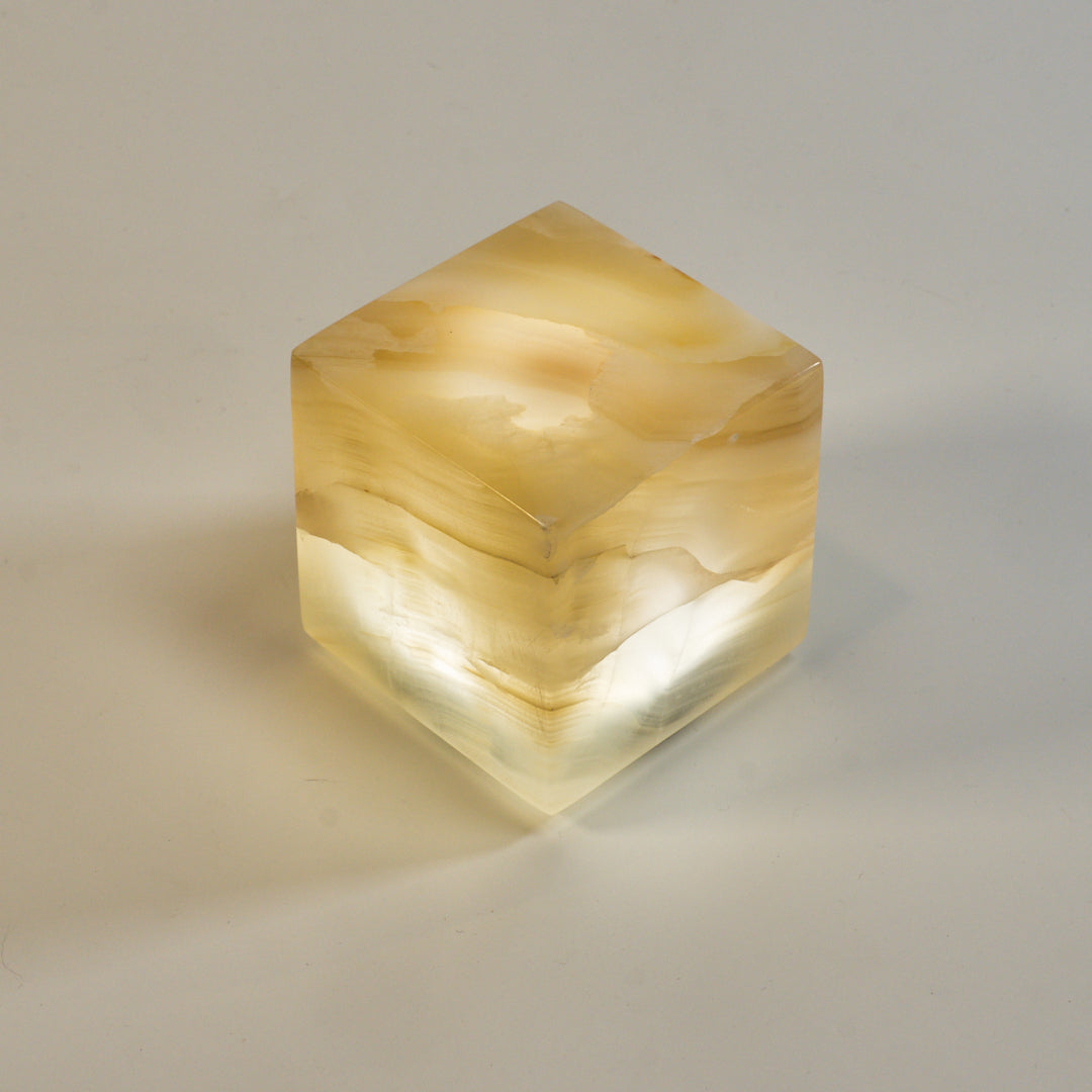 COMPACT - Cubo de ónix 8x8x8cm