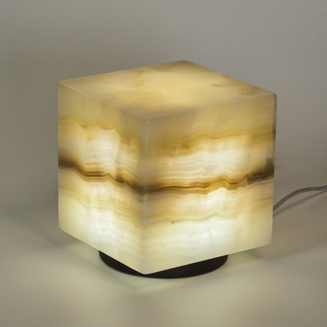 DELUX - Cubo de ónix 13X13X13cm