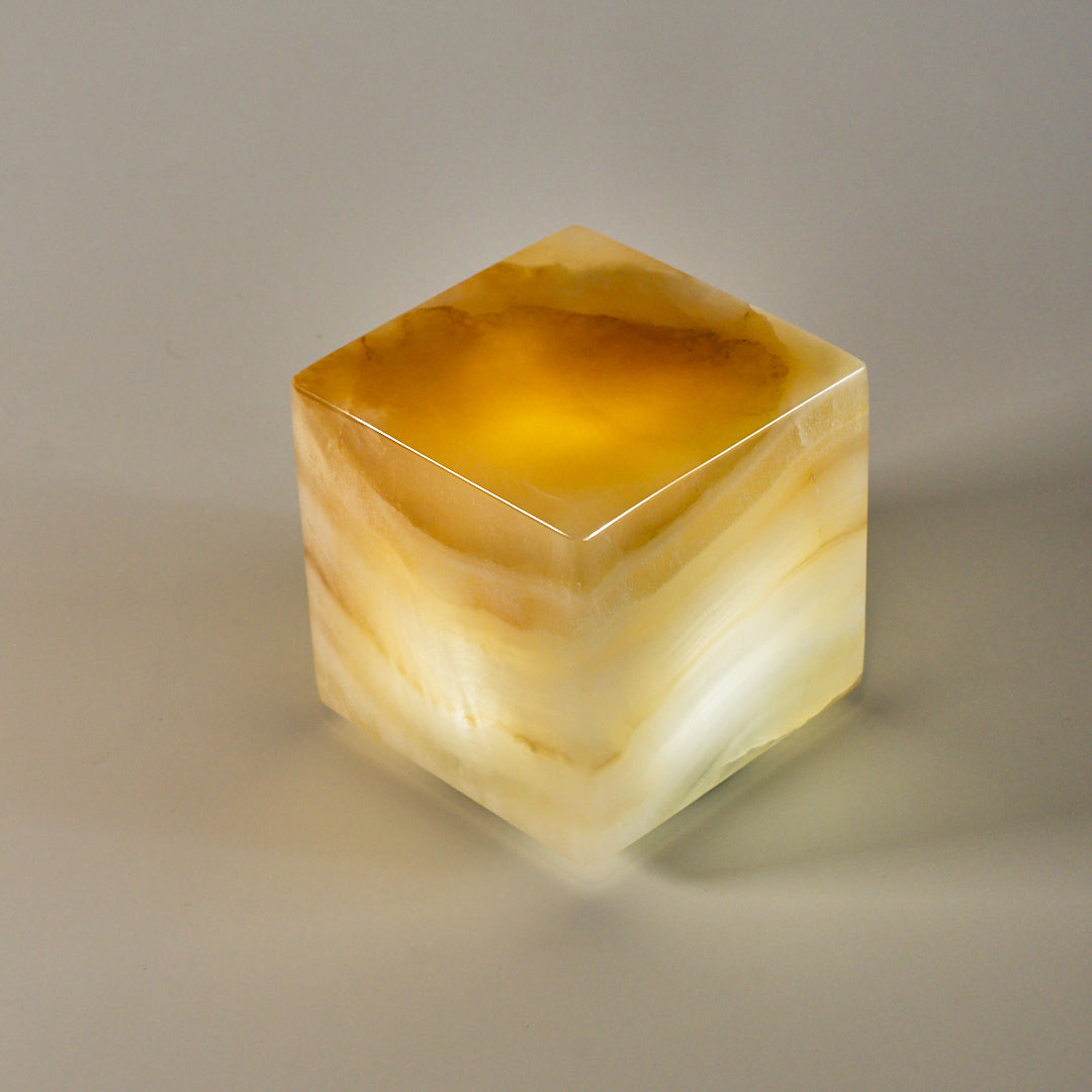 COMPACT - Cubo de ónix 8x8x8cm