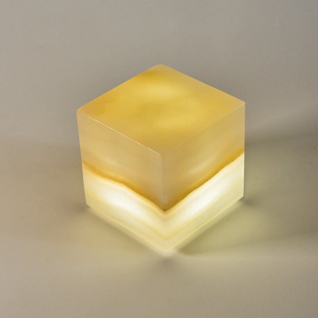 COMPACT - Cubo de ónix 8x8x8cm