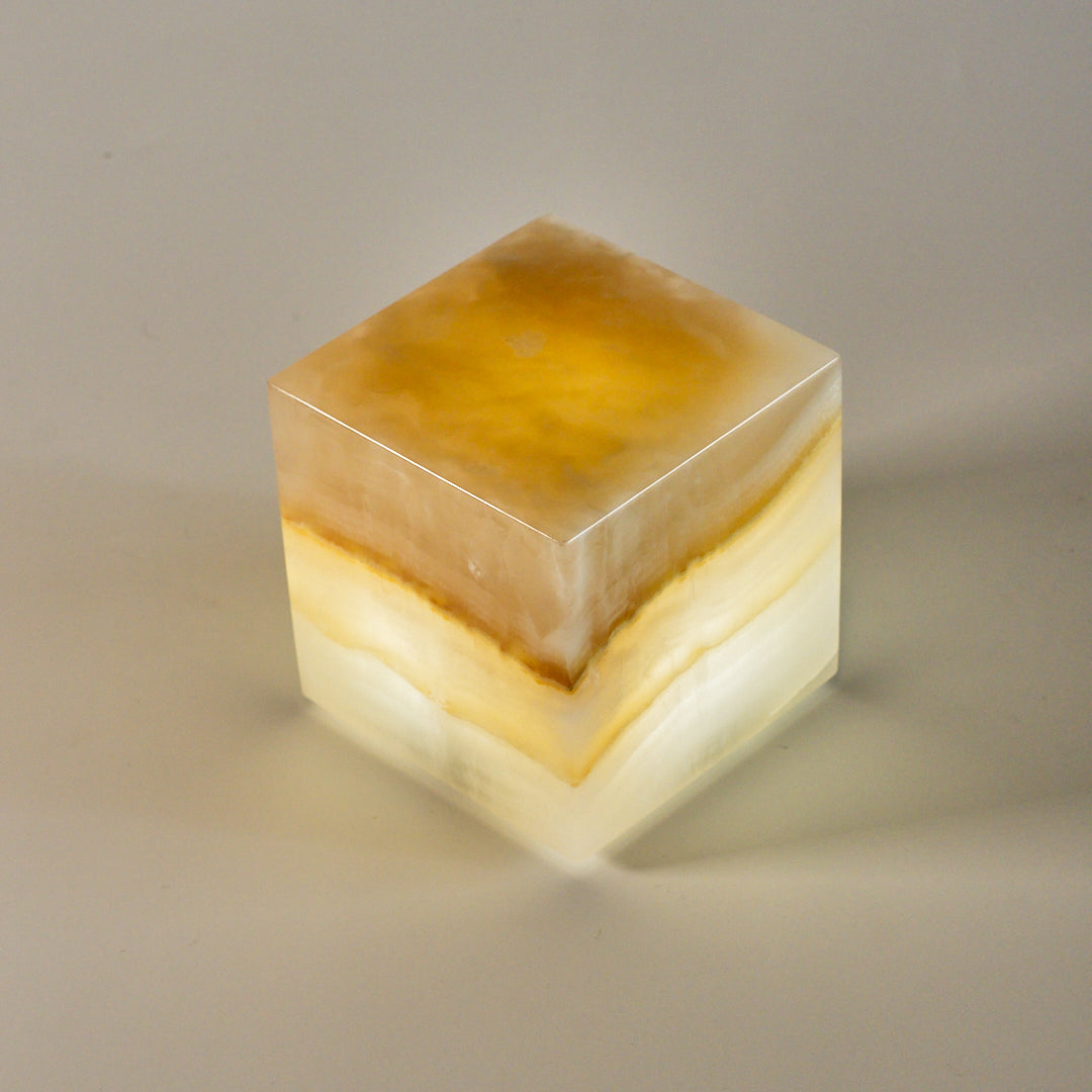 COMPACT - Cubo de ónix 8x8x8cm