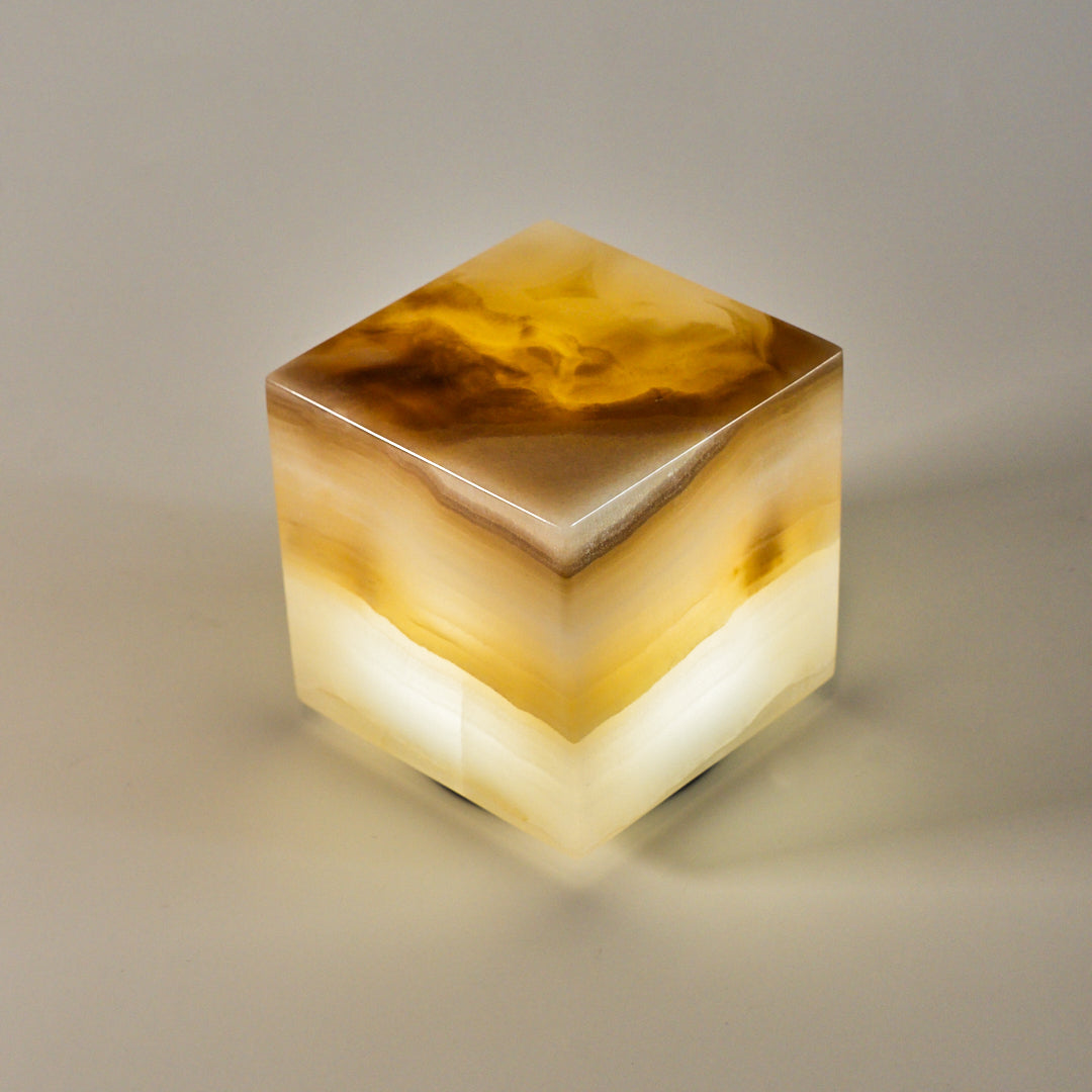 COMPACT - Cubo de ónix 8x8x8cm