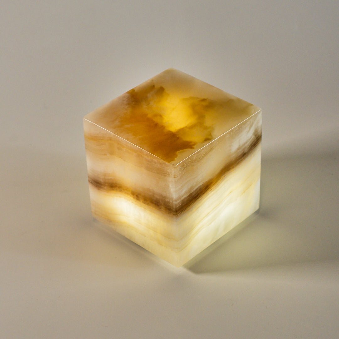 COMPACT - Cubo de ónix 8x8x8cm