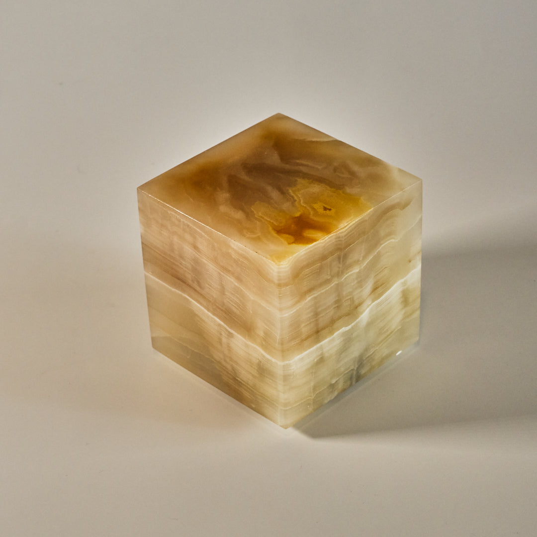 COMPACT - Cubo de ónix 8x8x8cm