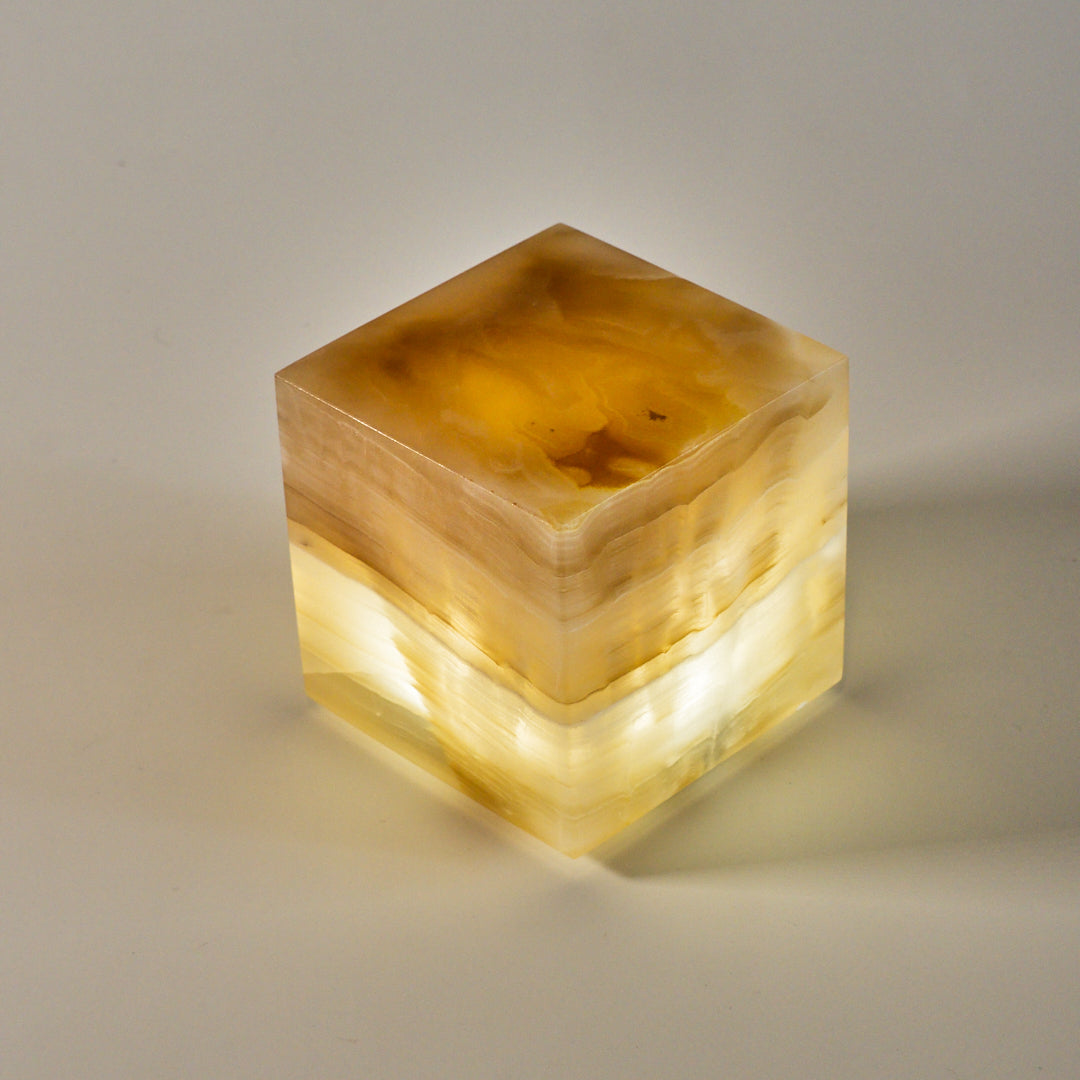 COMPACT - Cubo de ónix 8x8x8cm