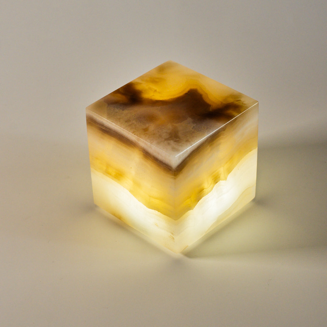 COMPACT - Cubo de ónix 8x8x8cm