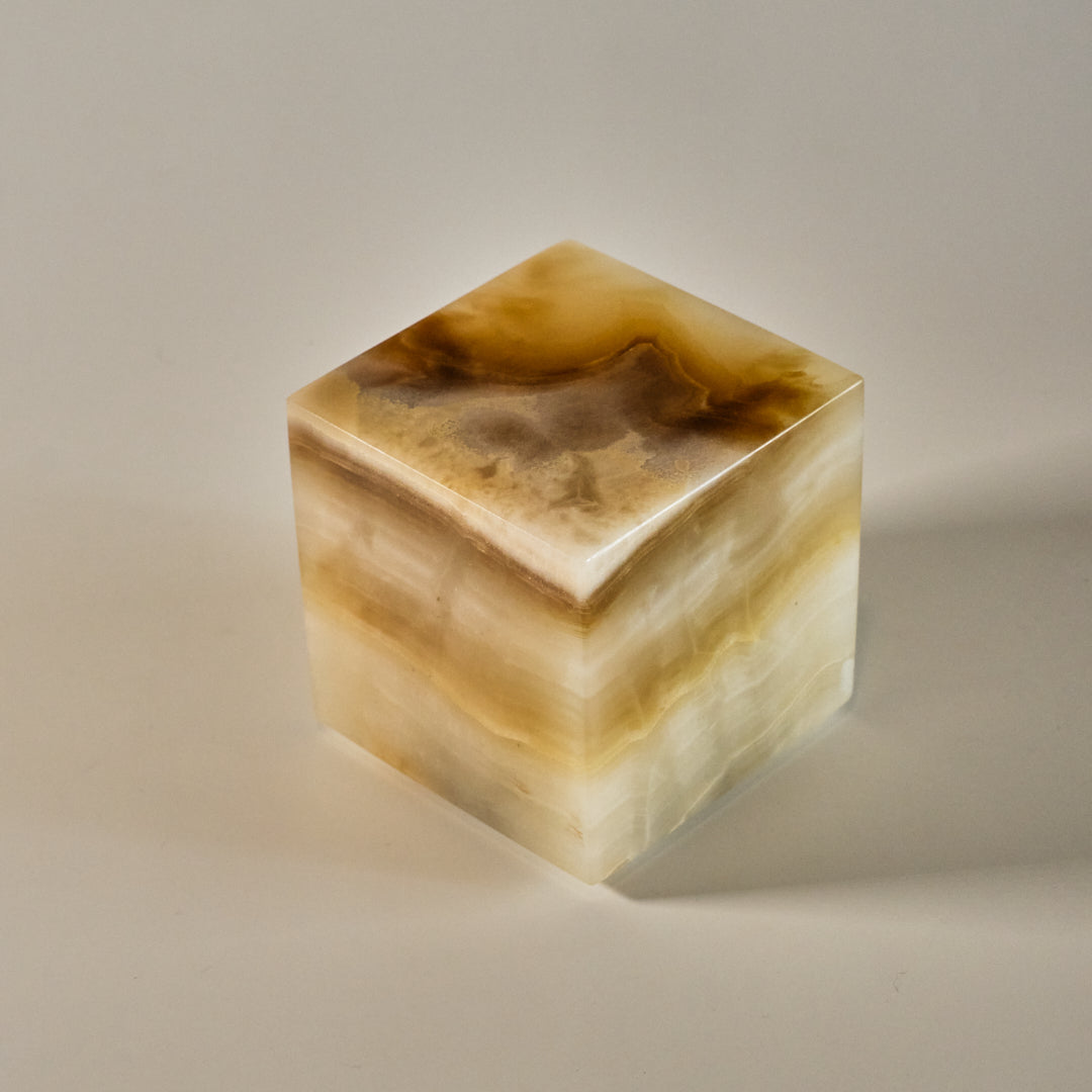 COMPACT - Cubo de ónix 8x8x8cm