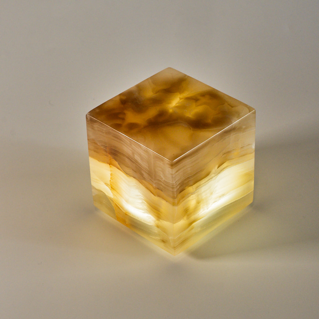 COMPACT - Cubo de ónix 8x8x8cm