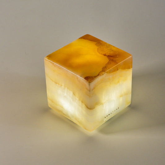 COMPACT - Cubo de ónix 8x8x8cm