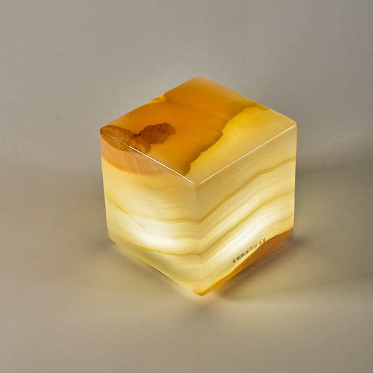 COMPACT - Cubo de ónix 8x8x8cm