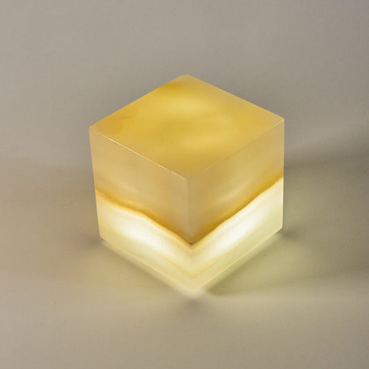 COMPACT - Cubo de ónix 8x8x8cm