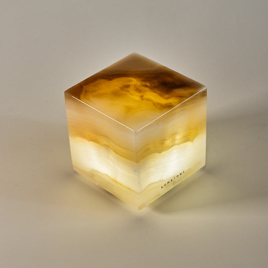 COMPACT - Cubo de ónix 8x8x8cm