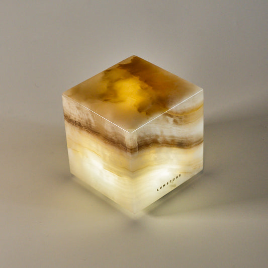 COMPACT - Cubo de ónix 8x8x8cm