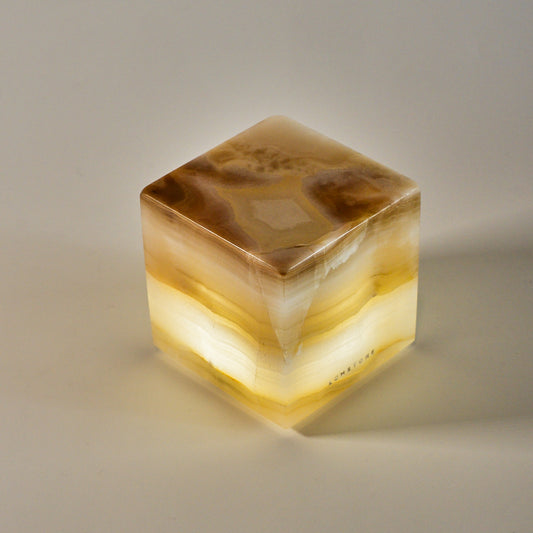 COMPACT - Cubo de ónix 8x8x8cm