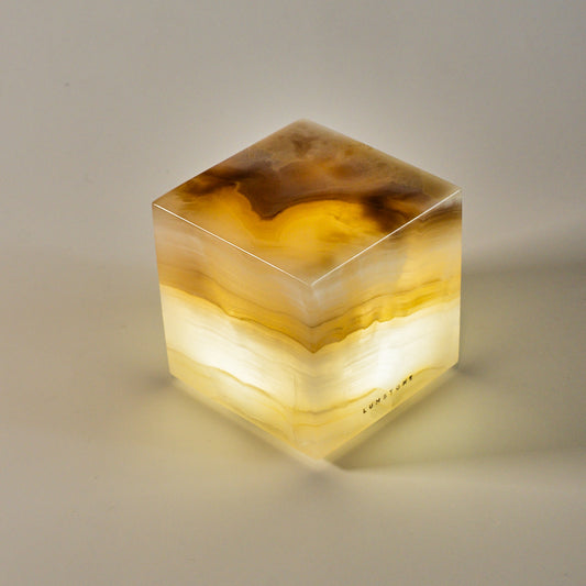 COMPACT - Cubo de ónix 8x8x8cm